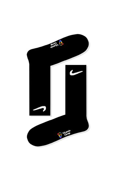 Limmon Store Черни спортни спортни чорапи