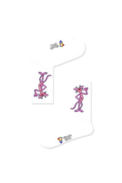Limmon Store جوارب رياضية بيضاء من Pink Panther