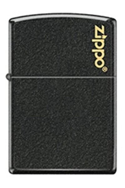 Zippo Siyah  Logo Baskılı Çakmak  Z-236