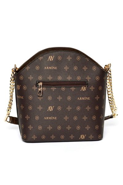 Armine Women's Brown Printed Shoulder Bag 102