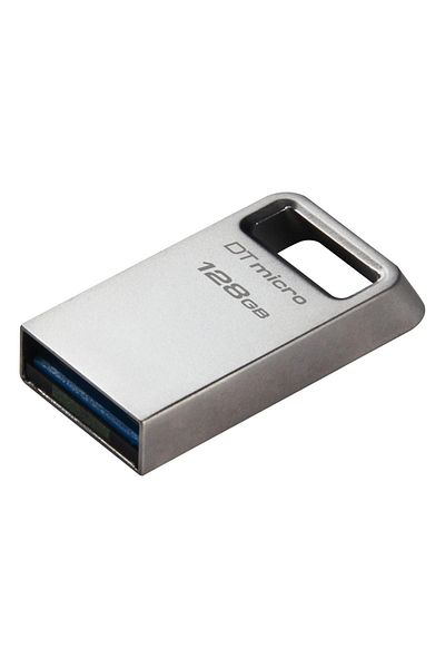 Kingston Datatraveler Micro Dtmc3g2/128 جيجابايت 200 ميجابايت/ثانية معدنية 3.2 Gen 1 USB