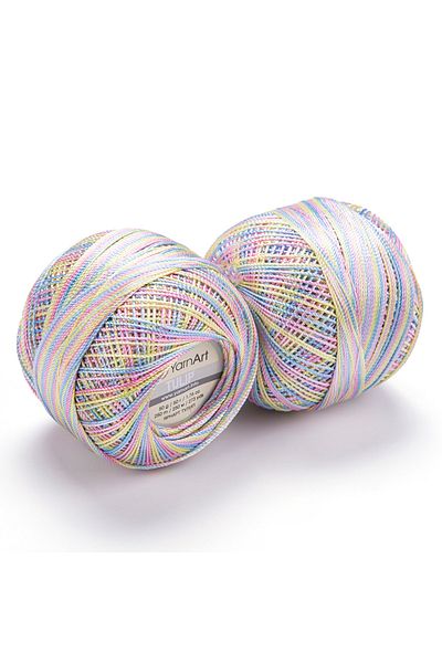 Yarnart Tulip - Marbling, Sârmă de dantelă strălucitoare Marbling-448