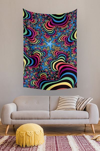 Vagonik Covor de perete psihedelic cosmic 140 X 100 Cm-70x100 Cm
