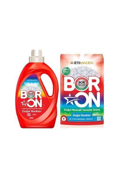 Eti Maden Boron Toz Deterjan 4 KG Ve Sıvı Deterjan 1690 ML