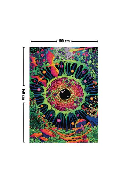 Vagonik Covor pentru ochi psihedelic cosmic - 140x100 cm / 70x100 cm Husă Duar
