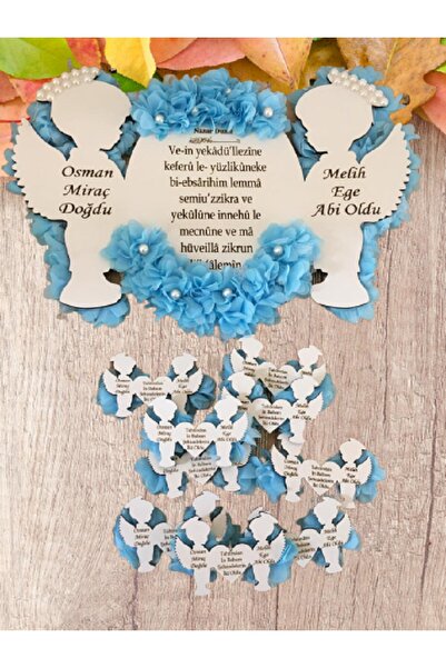 Evsay Hoşgeldin Bebeğim Kapı Süsü Ve 10 Adet Magnet