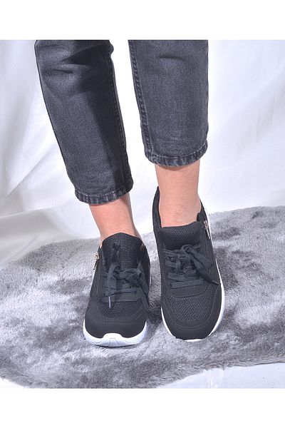 en7 Pantofi de damă alb-negru Ml04
