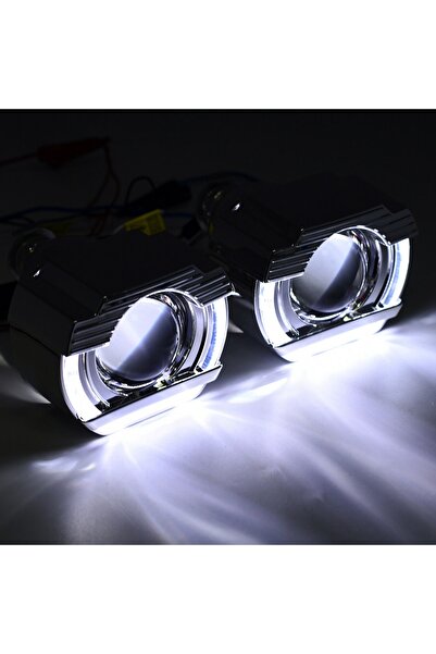 C9 Yeni Jenerasyon Angel Led Bi-xenon Extreme Far Merceği Hd Projektör Oto Sağ Sol Mercekli Lens 2.5"