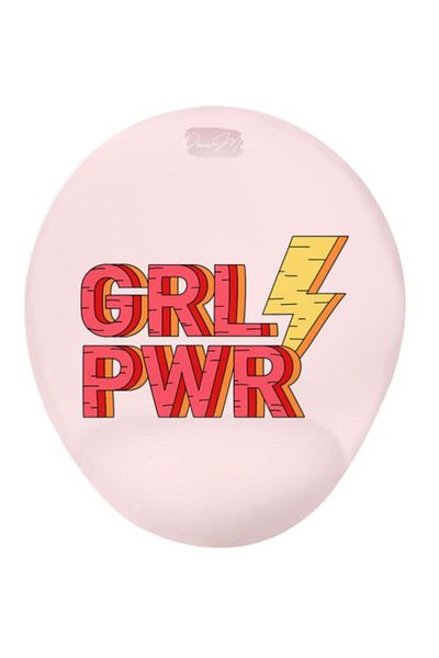 MiniPera Grl Pwr τυπωμένο ποντίκι με υποστήριξη καρπού