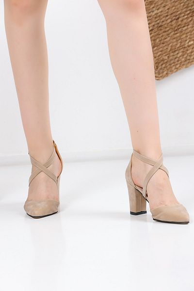 en7 Skin Suede Γυναικεία Παπούτσια Classic με τακούνι 2800