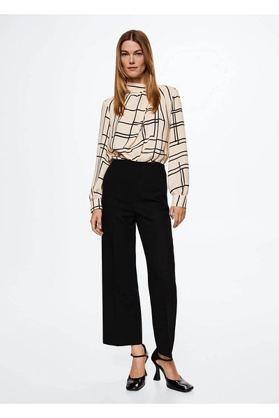 MANGO Woman Geometric Printed Blouse