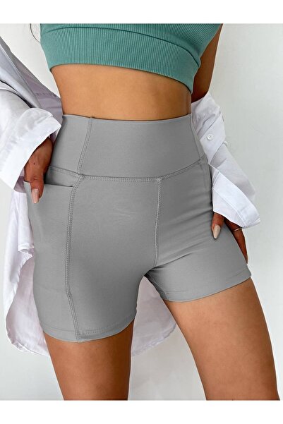 Winmoda34 Boxer Tights Cyclist Tights Short Tights Tennis Tights Short Tights with Side Pockets