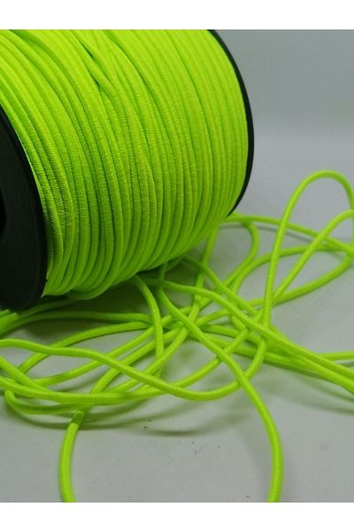 Firebird Takı Aksesuar Ve Kamp Malzemeleri 1.5 Mm Rubber Ip Neon Yellow Color 20 Meters