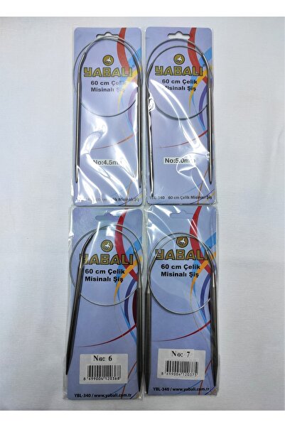 ATMACA TUHAFİYE Set de frigarui din plasa de titan Yabalı 60 cm - 4 bucăți 4,5-5-6-7 numere