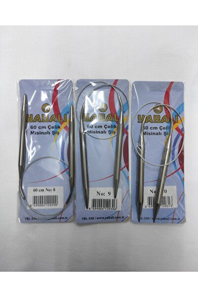 ATMACA TUHAFİYE Set de frigarui din plasa de titan Yabalı 60 cm - 3 bucăți 8-9-10 numere