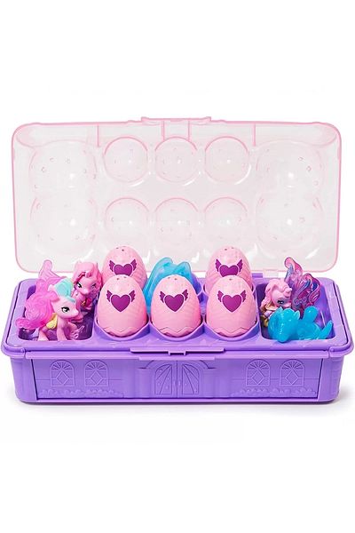 Sunman Children's Pink Unicorn Family Play Set with 10 Characters