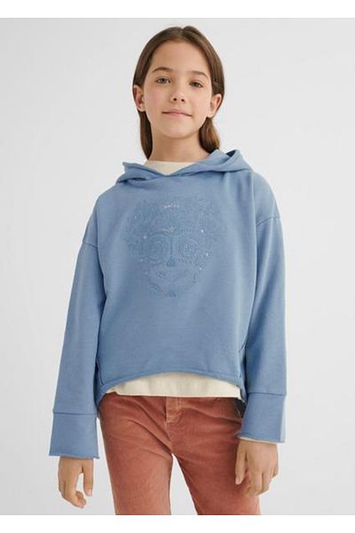 MAYORAL Girl's Navy Blue Pulover Hoodie