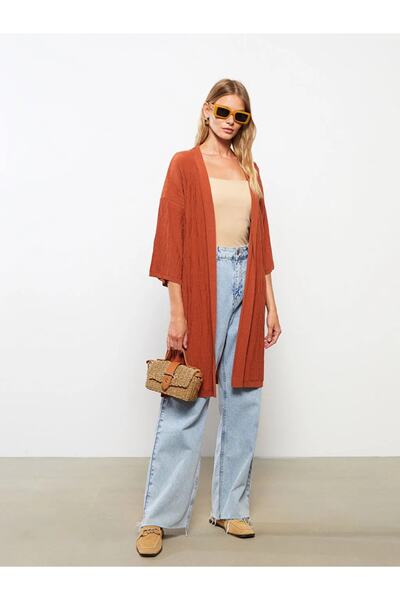 LC Waikiki Cardigan de tricotaj pentru femei cu guler șal