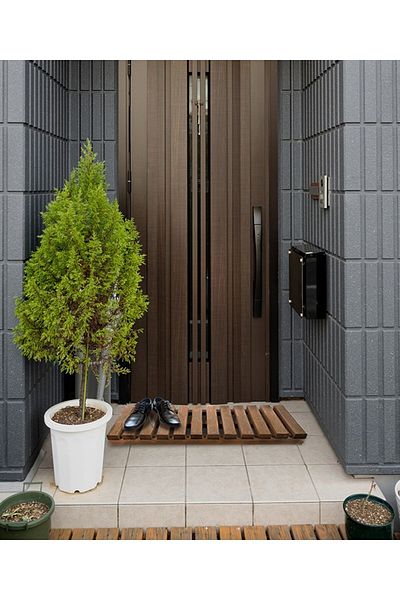 PAKÇAM KERESTE Wooden Decorative Solid Furniture Mat Wooden Door Mat Wooden Mat