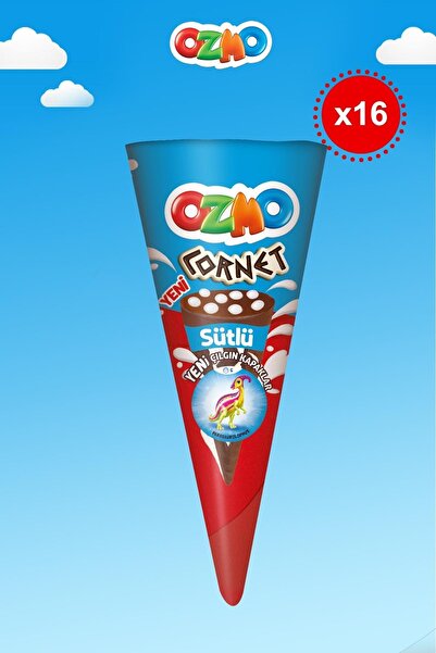 Ozmo Cornet Sütlü 25 Gr X 16 Adet