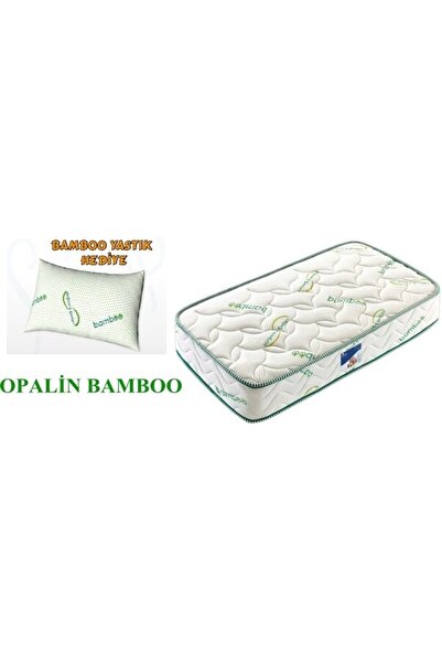 Opalin Ortopedik Bambu Yatak Tek Kişilik Yatak Bamboo Yastık Hediyeli Yaylı Yatak