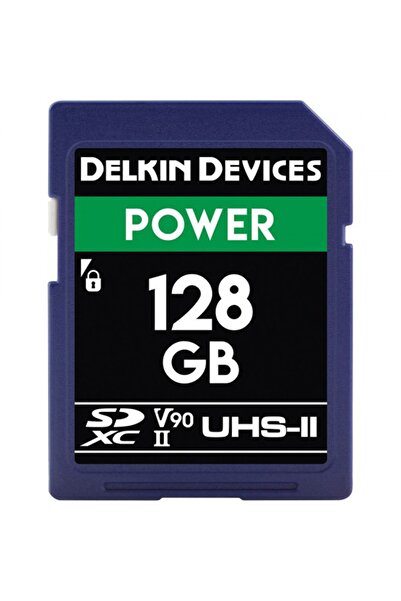 Delkin Devices 128gb Power Uhs-ıı V90 Sdxc Memory Card 300 Mb/s