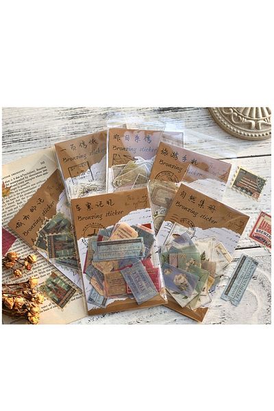 Vox Art Journal Sticker 40 Pieces - Retro Gilded