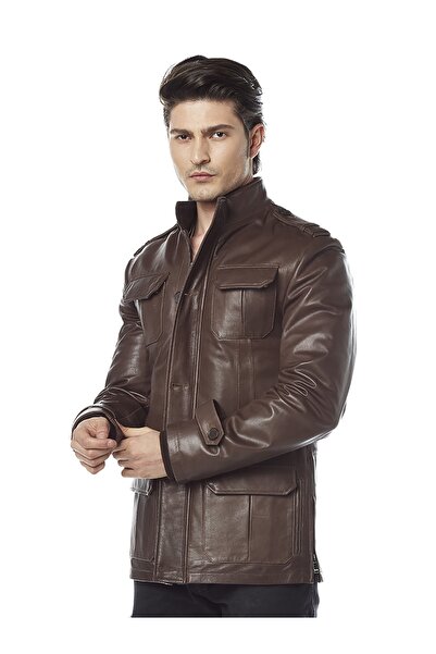 Hodore Berto Brown Leather Jacket