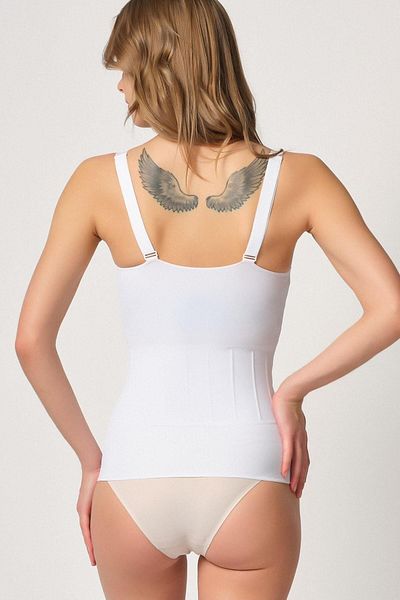 Cecimer Laser Women's Vest Corset with 1 Size Reduction and Supported Stomach 2946