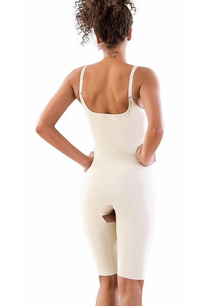 Cecimer 1 Size Reducing Women's Nude Laser Mace Net Openable Full Length Corset 2822