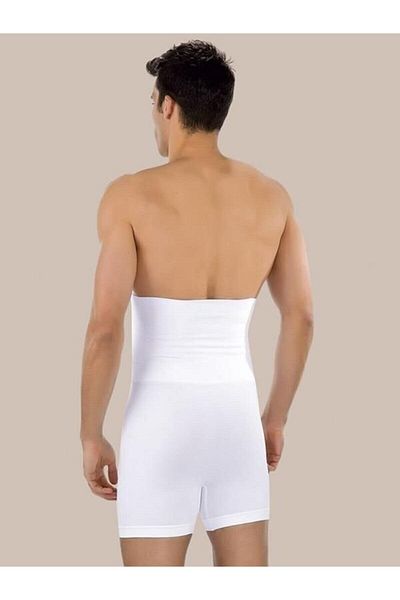 Cecimer 1 Size Reducing Boxer Men's Corset E1005 White M