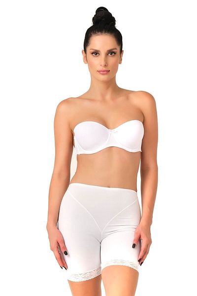 Cecimer Corset de maternitate boxer din dantela alb cu manșete, mărime descrescătoare 1