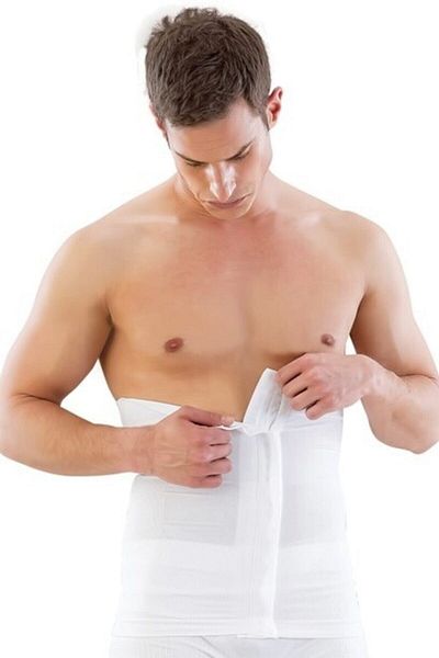 Cecimer Corset cu talie albă pentru bărbați, cu dimensiuni 1, E1004