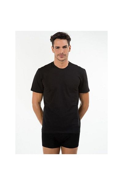 Kom Men's Black Crew Neck 2-pack T-shirt