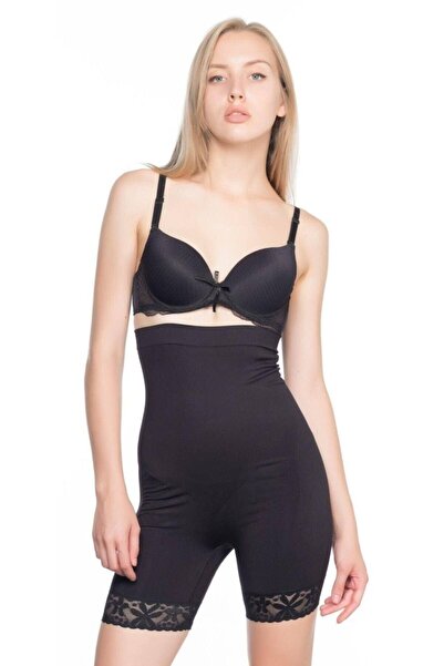 Cecimer 1 Стягуючий пояс без швів, з мереживними краями, боксерський корсет