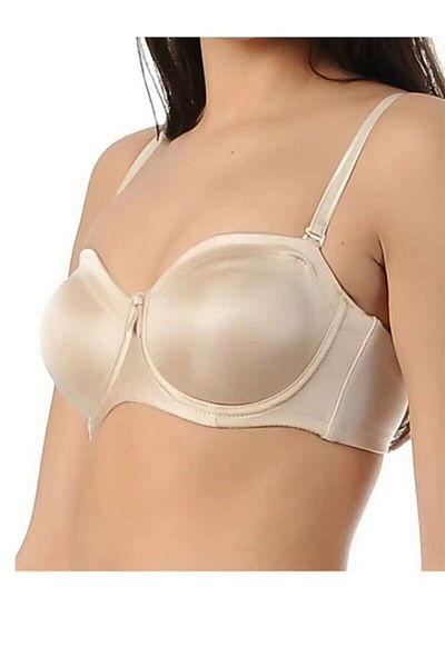 Yeni İnci 1610 Skin Colored Non-Wireless Padding Bra - Trendyol