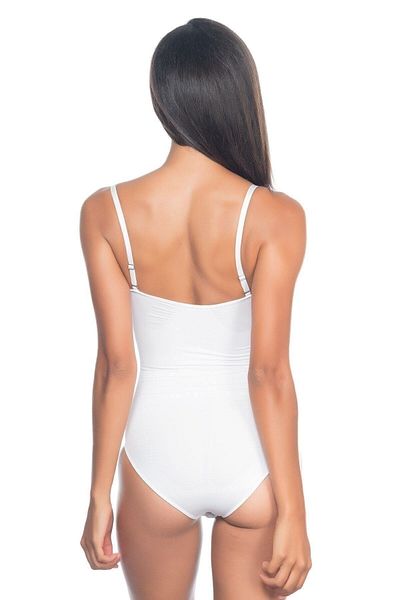 Cecimer Corset alb fără cusături pentru femei, mărime mai mică 1 mărime