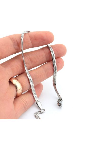 PİGADO Stainless Steel Snakeskin Chain Bracelet