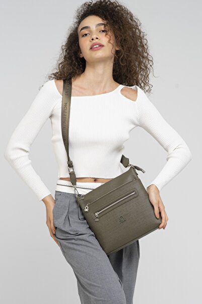 United Colors of Benetton Benetton Kadın Çapraz Çanta Haki Bnt872