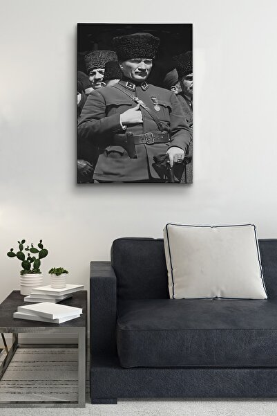 Sennight Atatürk Kanvas Tablo Dekoratif Atatürk Portre Tablo 247