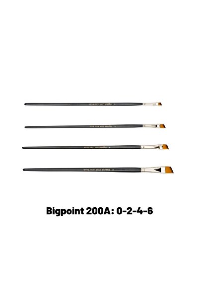 Bigpoint 200a Серія Синтетична щетина Зрізана щітка Набір з 4 штук 0-2-4-6