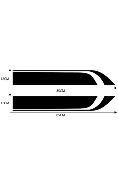 Vegatasarım Auto Car Hood Sticker Decal - Mz