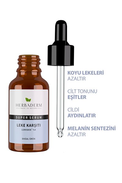 Herbaderm Süper Serum (lumiskin %4) Leke Karşıtı 30 ml X2