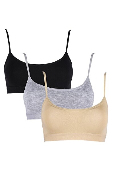 AURRARİ Colorful Women's Athlete - 3-Piece Rope Strap, Padded Half Set