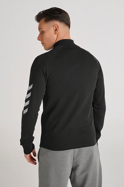 hummel Ανδρικό casual μπουφάν Naso Zip Jacket 921530 -2001 Μαύρο