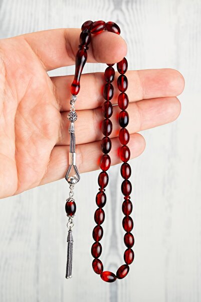 OTTOTESBİH Ανδρικό δώρο, Ποιοτικό κεχριμπαρένιο χάντρες προσευχής, Φωτεινό κε...