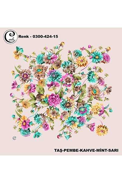 Cenk Desenli Oyalık Yazma - 0300-424 - Renk-15