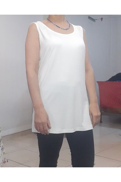 Mertcan Butik Off White (EKRU) Combed Cotton Viscose T-Shirt