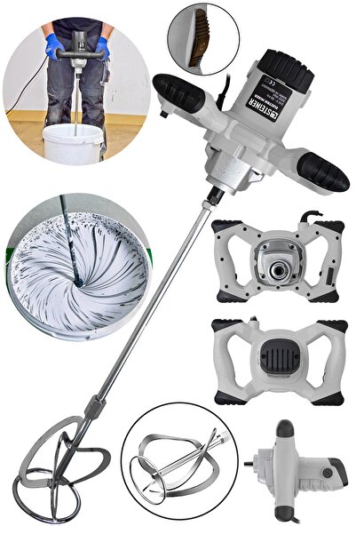 STEİNER Alman Gt-grey 3000 Bakır Sargı 6 Kademe Devir Ayarlı Elektrikli Alçı Boya Ve Harç Karıştırıcı Mikser