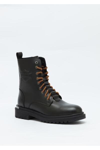 Harley Davidson Thar Black Deri Erkek Bot